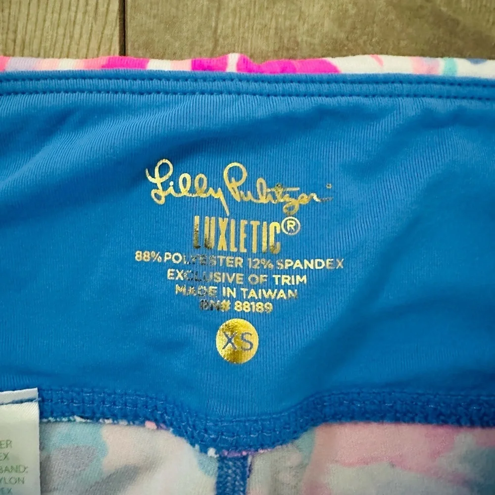New Lilly Pulitzer Tropical Cropped Leggings Women’s XS Fara Weekender Luxletic